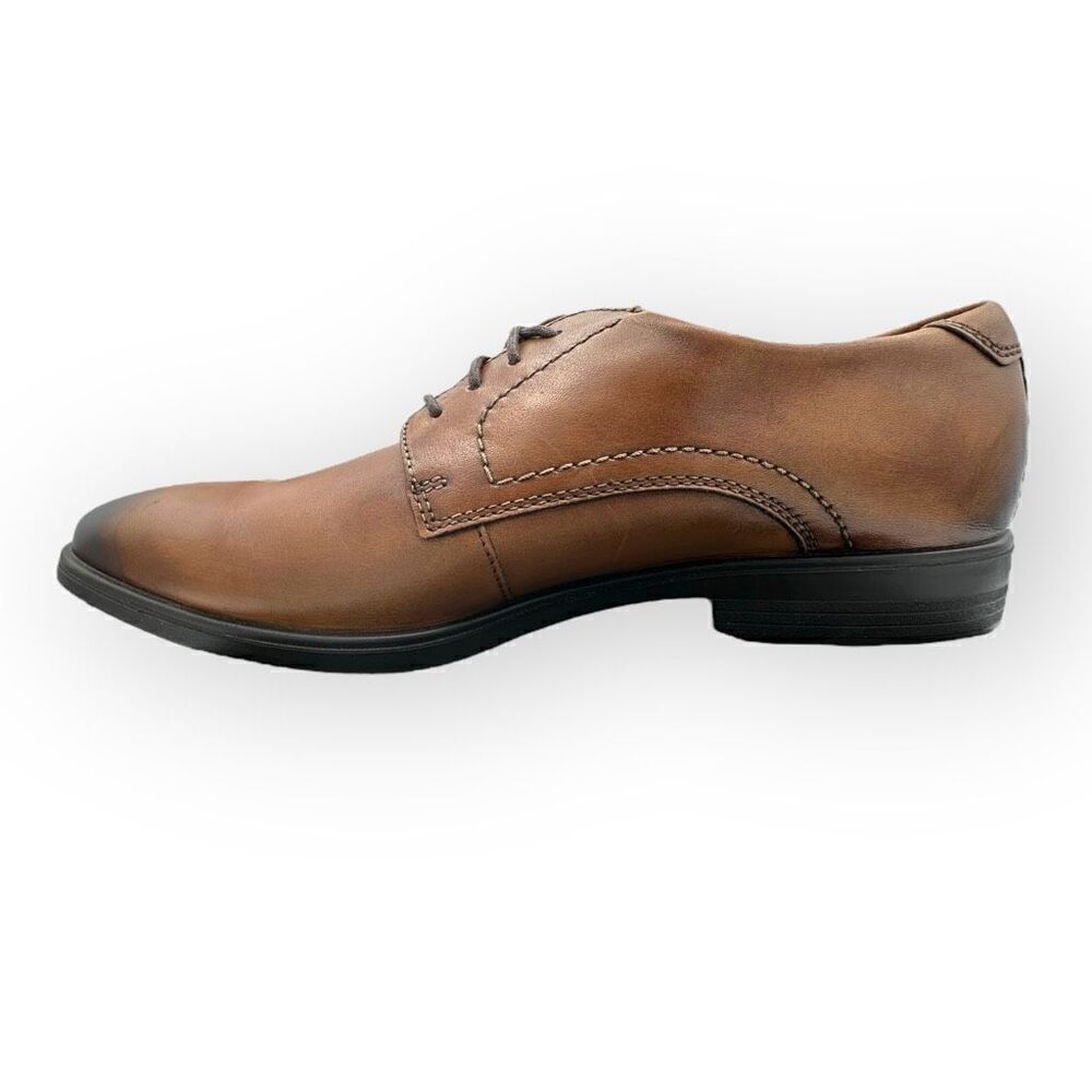 NWOT Ecco Melbourne lace up leather Mens oxfords in Amber Size 10